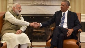 File picture of Prime Minister Narendra Modi and President Obama in the White House in June. Credit : PTI